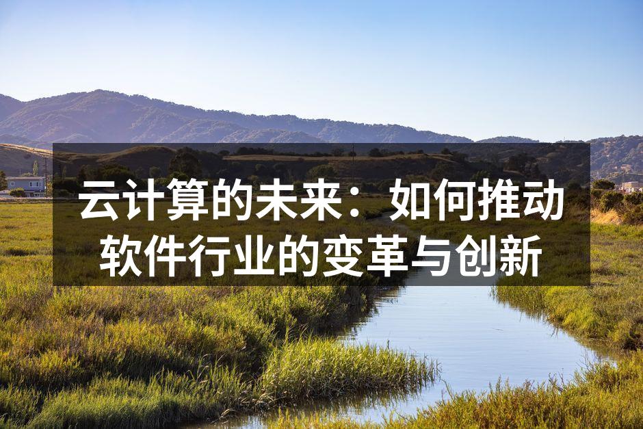 云计算的未来：如何推动软件行业的变革与创